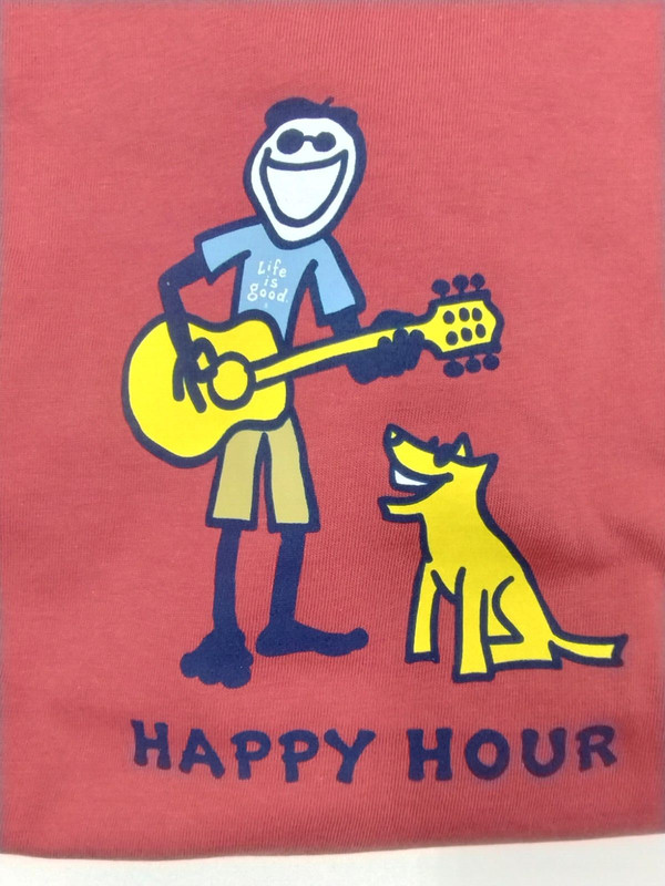 LIFE IS GOOD Men's Short Sleeve Happy Hour Tee Size L, XL NWT Free Shipping gallery