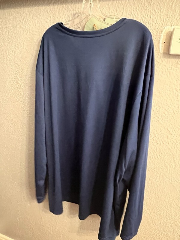 Amazon Essentials Men's Blue Long Sleeve Pullover Shirt Size 6XL gallery