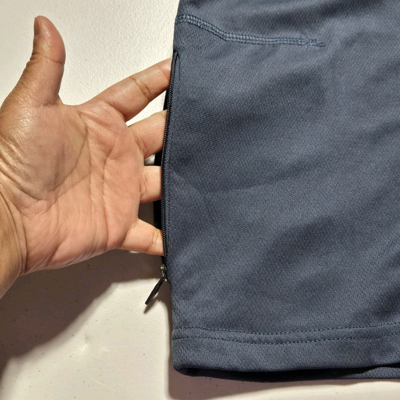 SCOTTeVEST Shirt Mens Large Blue Performance TEC Pockets Athletic Outdoor NEW gallery