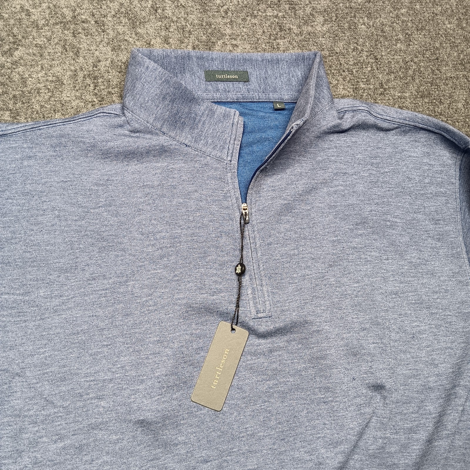 Turtleson wallace quarter-zip pullover navy large NWT original packaging gallery