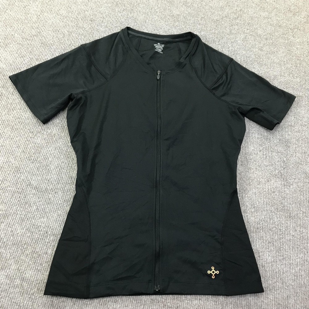 Tommie Copper Shirt Mens XL Black Compression Copper Znergy Lower Back Support