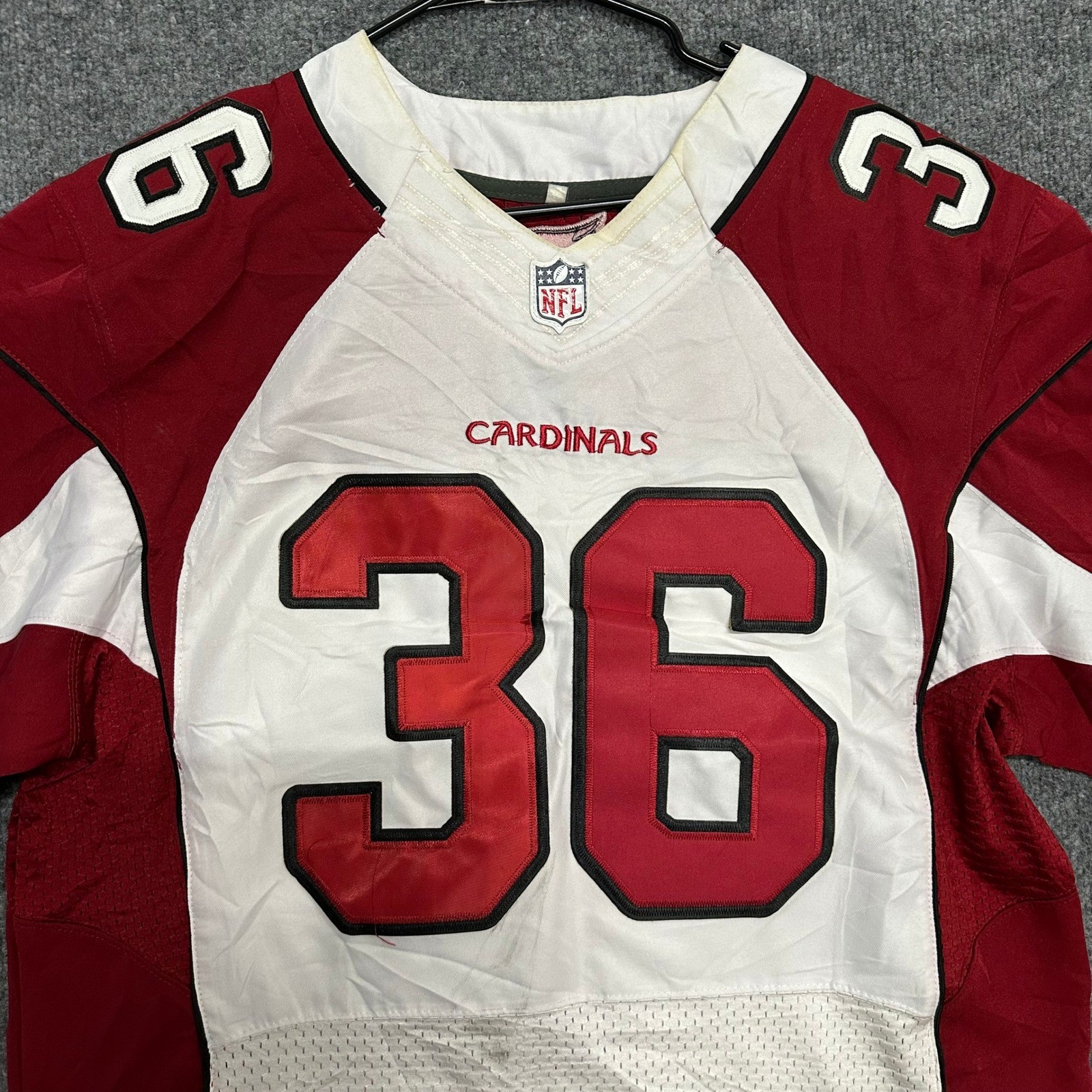 Nike Jersey Mens Size 40 Arizona Cardinals Budda Baker Red White Football Mesh gallery