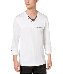 I.N.C Mens Twilight Basic T-Shirt, white, 2XL