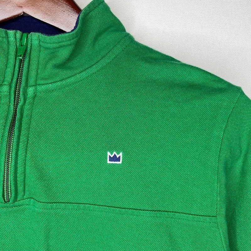 Crown & Ivy Green Quarter Zip Pullover Long Sleeve Men’s Size L gallery