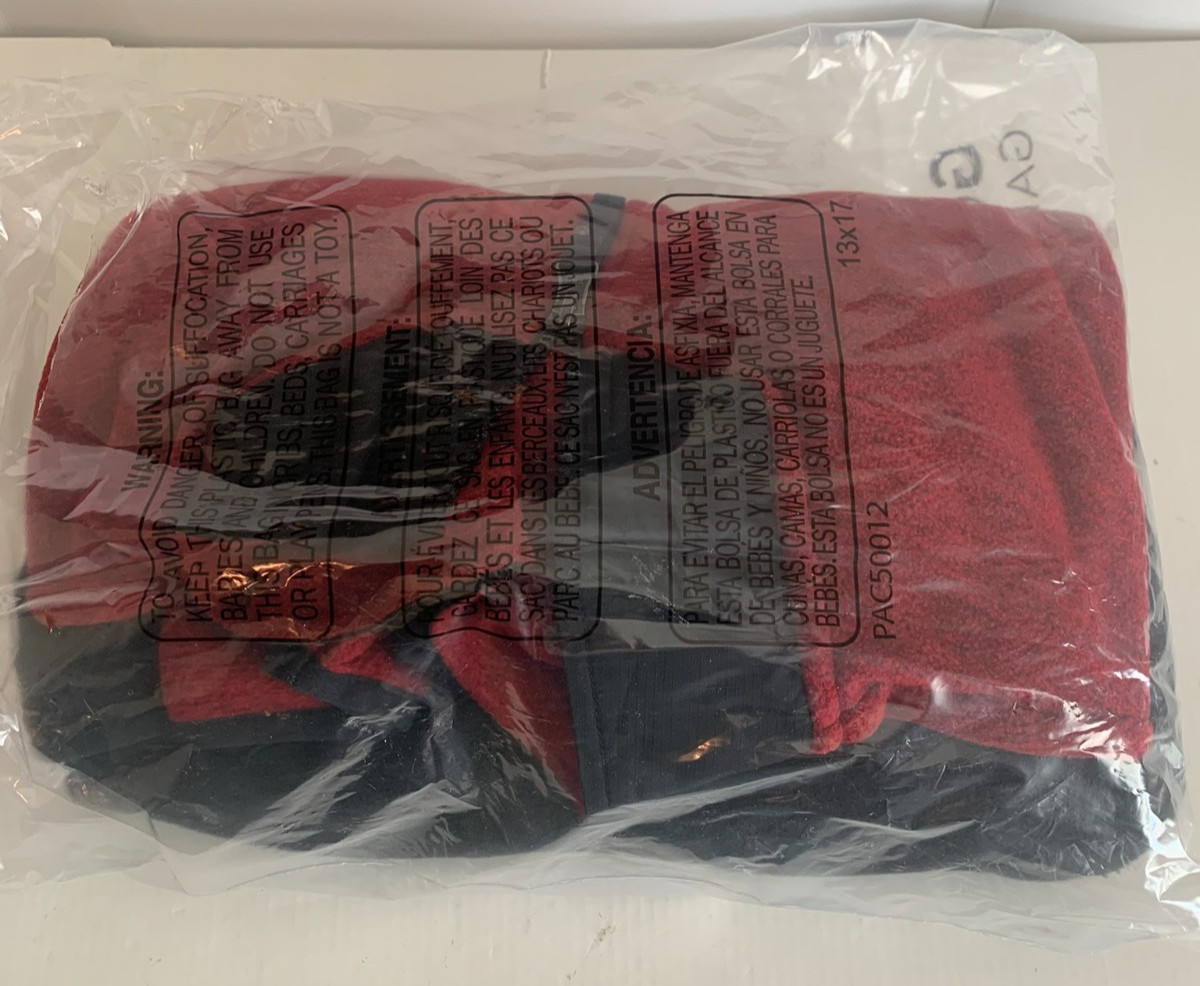 DSG Polar Fleece Half Pullover Zip Red/Black Soft Hoodie Size XL NWT gallery