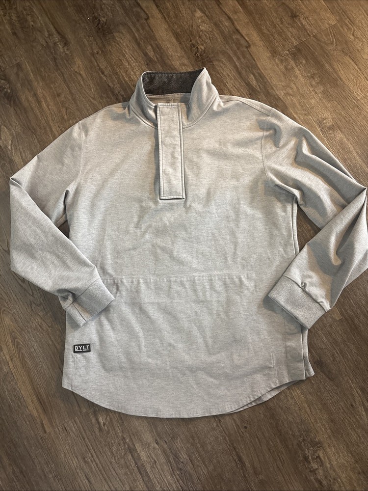 BYLT Elite+ Fairway Drop-Cut Pullover Heather Gray Men’s Large
