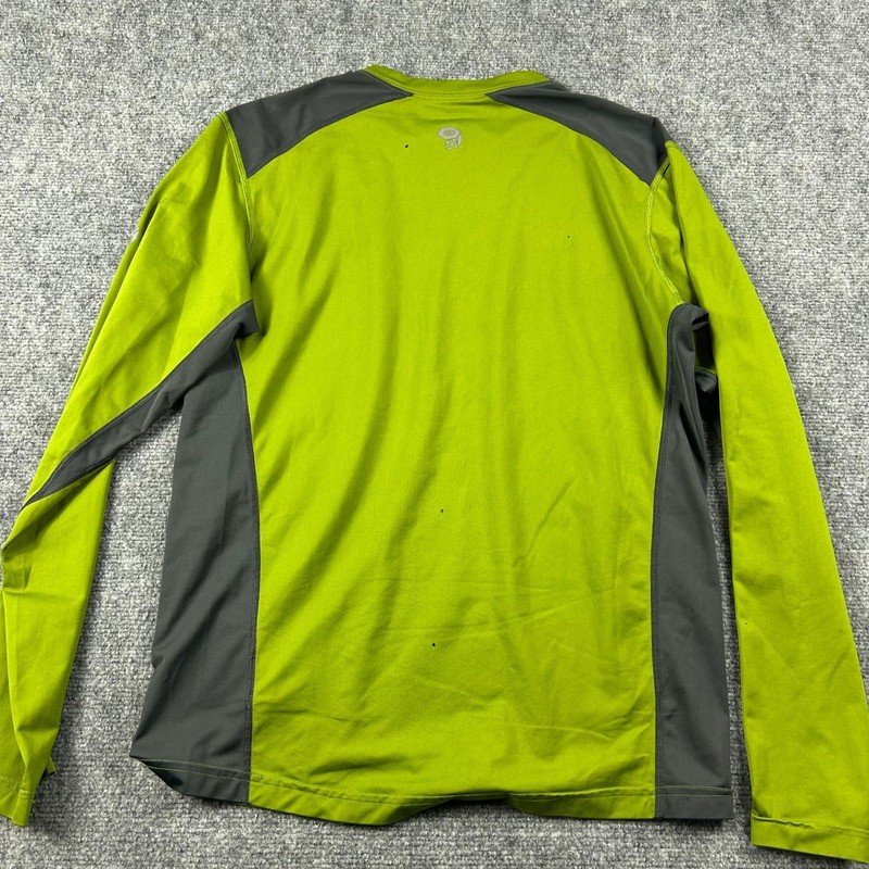 Mountain Hardwear Shirt Mens Medium Green Long Sleeve Hiking Performance Base gallery