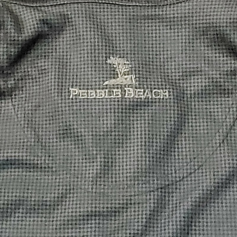 Pebble Beach Dark Blue Performance 1/4 Pullover Long Sleeve Blue Medium gallery
