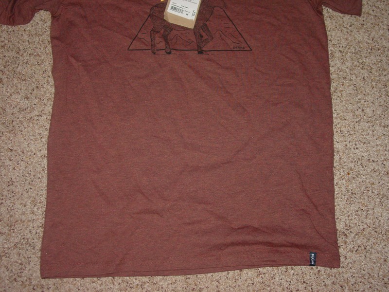Mens Prana Buck Wild Journeyman 2 Clove Heather Short Sleeve Shirt Size M NWT's! gallery