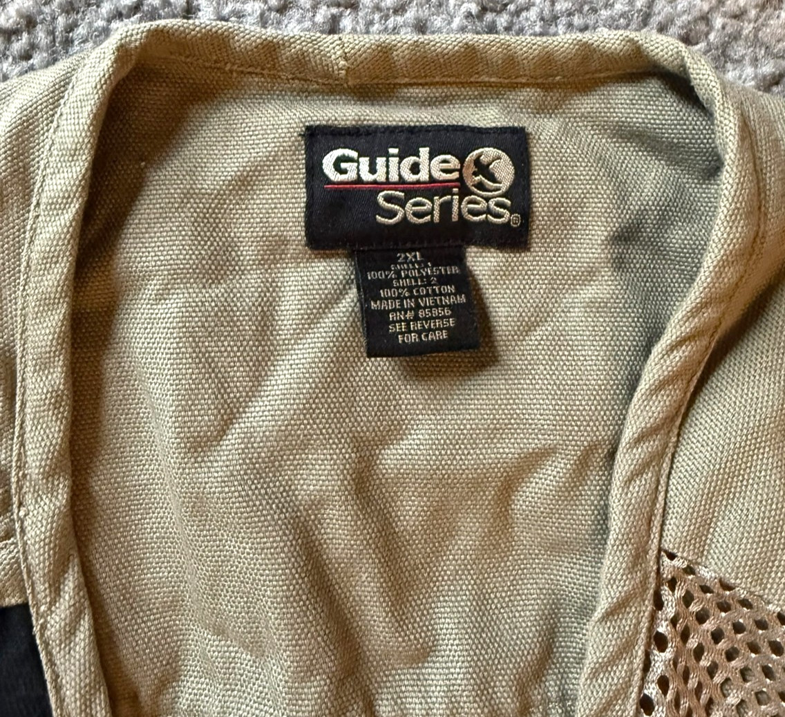 Guide Series Zip Front Canvas Mesh Trap Shooting Hunting Fishing Vest - Size 2XL gallery