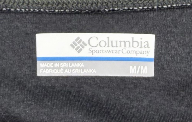 Columbia CharcoalGray Light Weight Running Shirt Omni-Shade Men’s Size Medium M gallery