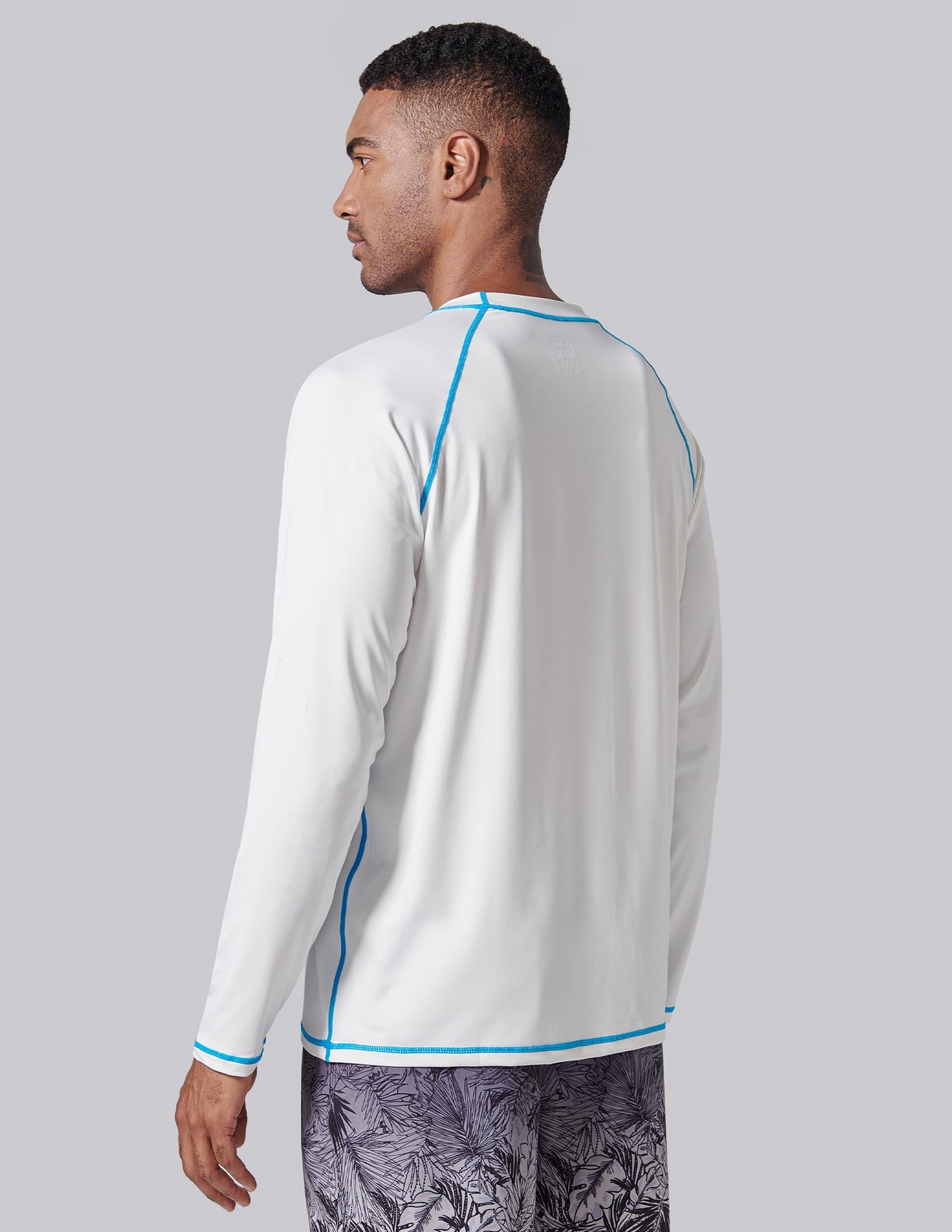 2 Pack Men's Sun Protection Long Sleeve Swim Shirts UPF 50+ Loose Fit Rash Gu... gallery