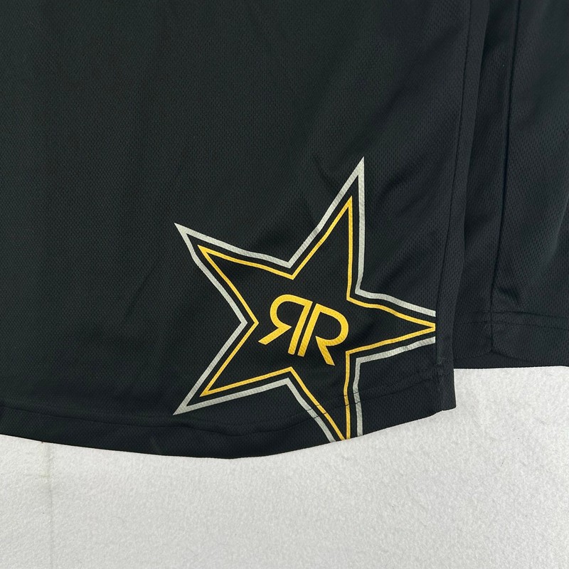 Vintage Men's Fox Racing Rockstar Energy Long Sleeve Motocross Black Jersey sz M gallery