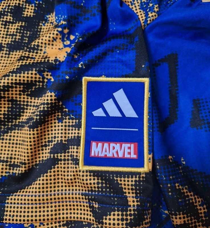 Adidas x Marvel Kick Childhood Cancer MLS Soccer Football Jersey Mens SZ XL gallery