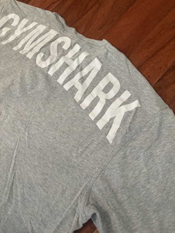 Gymshark T Shirt Mens Large Gray Thick Cotton Crew Neck gallery
