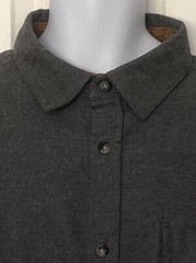 LEGENDARY WHITETAILS Gray Long Sleeve Cotton Flannel L