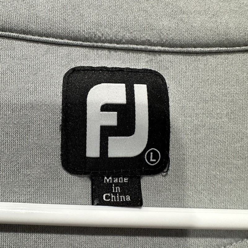 FootJoy Pullover Mens Large Gray Quarter Zip Golf Stretch Performance LOGO FAIR gallery