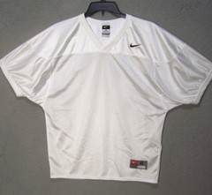 Nike Jersery Adult Extra Large White Swoosh Logo Football Short Sleeve Mens
