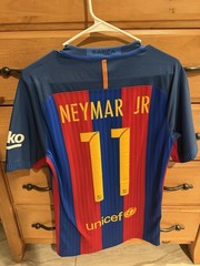 Nike FC Barcelona 2016/17 Neymar Jr #11 Home Jersey – Aeroswift Player Version S