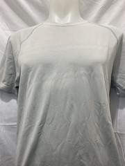 Rhone Lightweight Stretch Crewneck T-Shirt Light Gray 53% Nylon 47% Polyester L