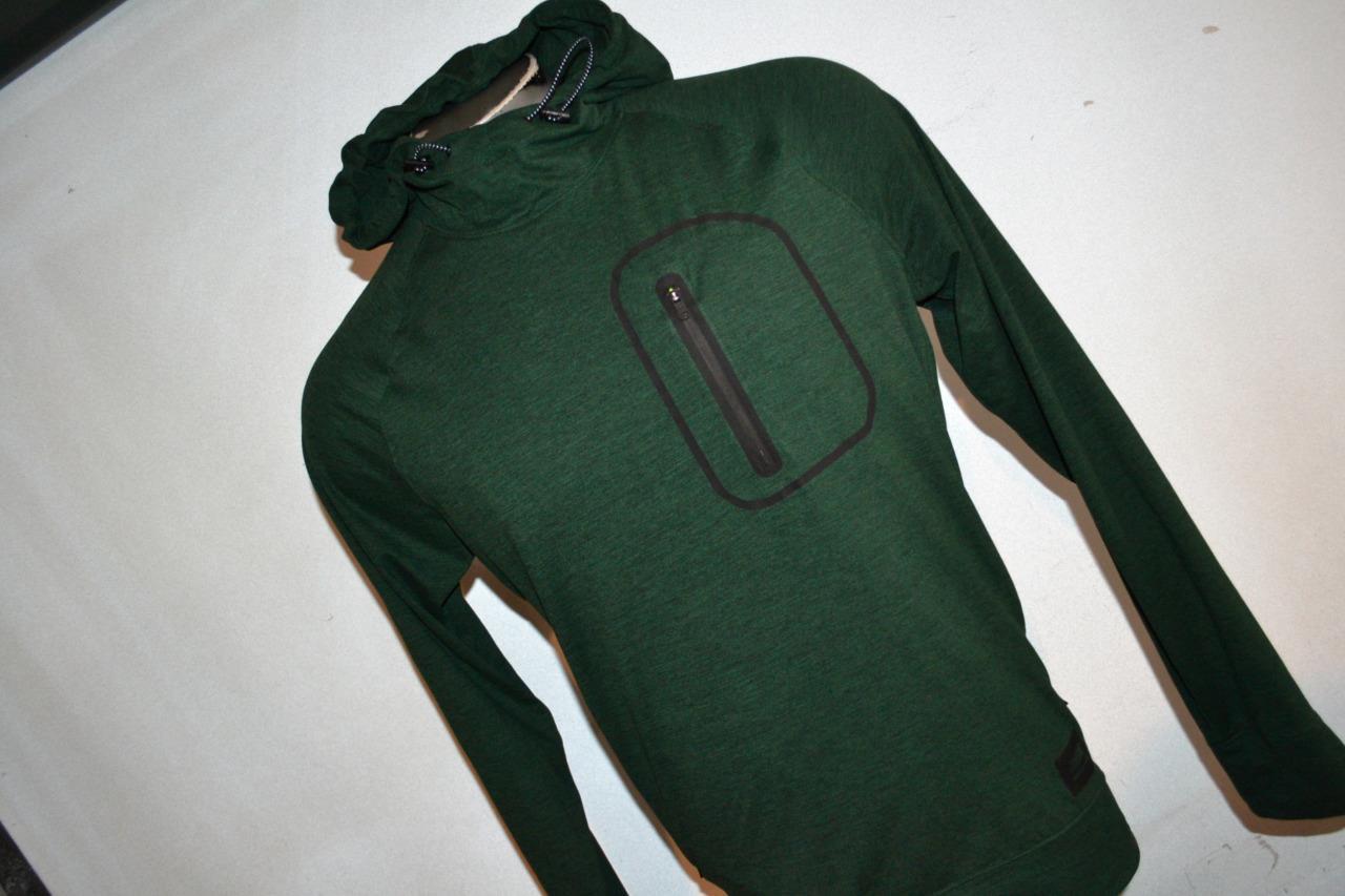 34104-a Mens American Eagle Athletic Flex Gym Shirt Hoodie Size Medium Green gallery