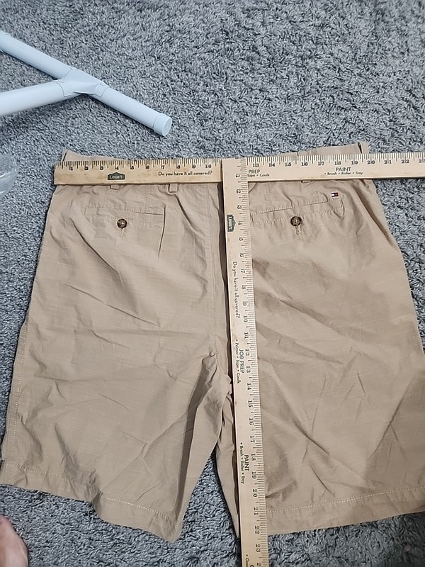 Tommy Hilfiger Golf Mallet Tan Bristol Bermuda Flat Front Shorts Men's 38 NWOT gallery