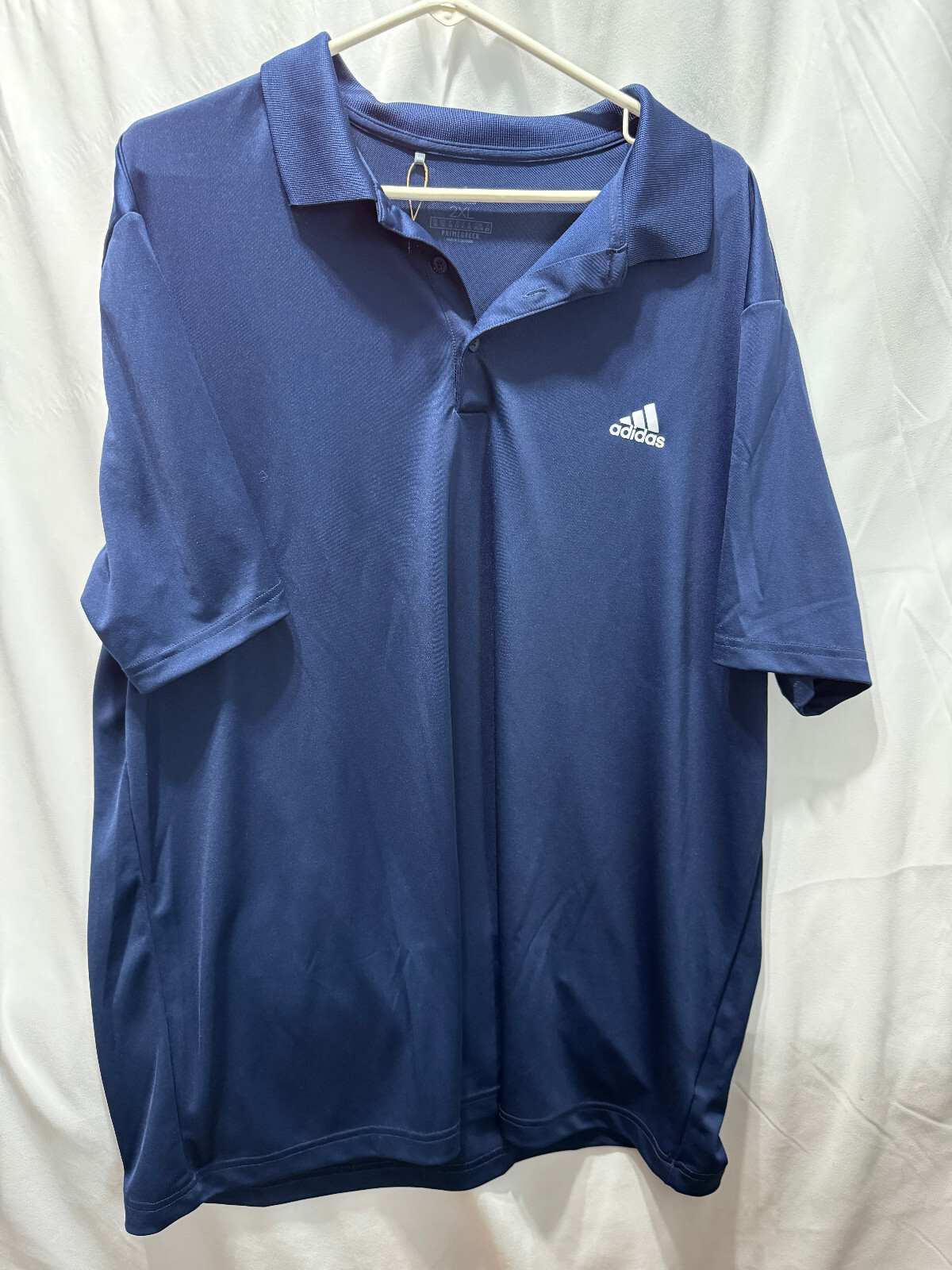 Adidas Pullover Short Sleeve Mens Size XXL 2XL Blue Polyester Recycled Materials gallery