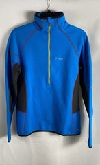Columbia Men’s Titanium Omni-Heat 1/2 Zip Fleece Pullover Blue Black Size L