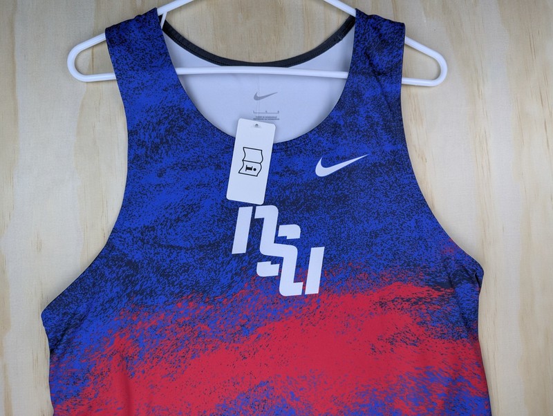 Nike Men's Large Track Compression Singlet NSU Nike State University Sample NWT gallery