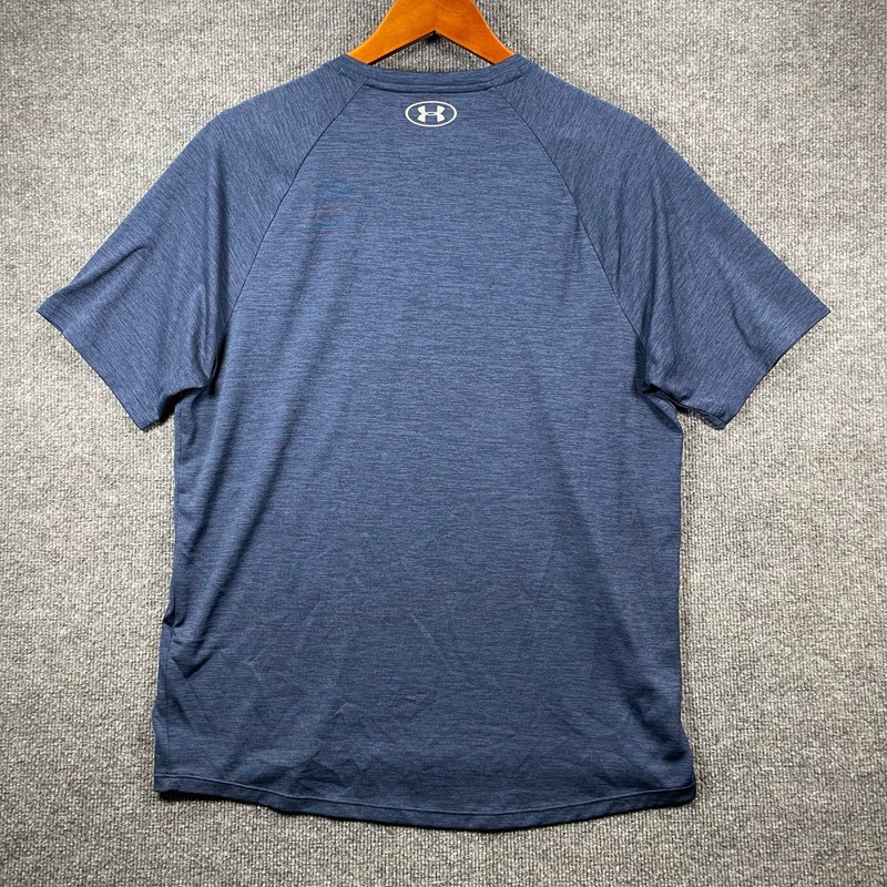 Under Armour The Tech Tee Shirt Men's Large Blue Performance SS Casual Active gallery