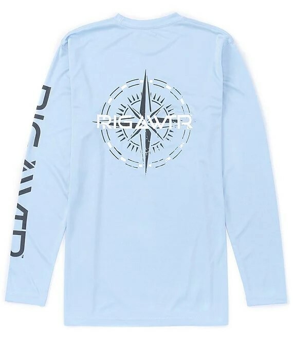 Rig & Water Compass Fishing Long Sleeve T-Shirt Men's Size 2XL NWT UPF 50 gallery