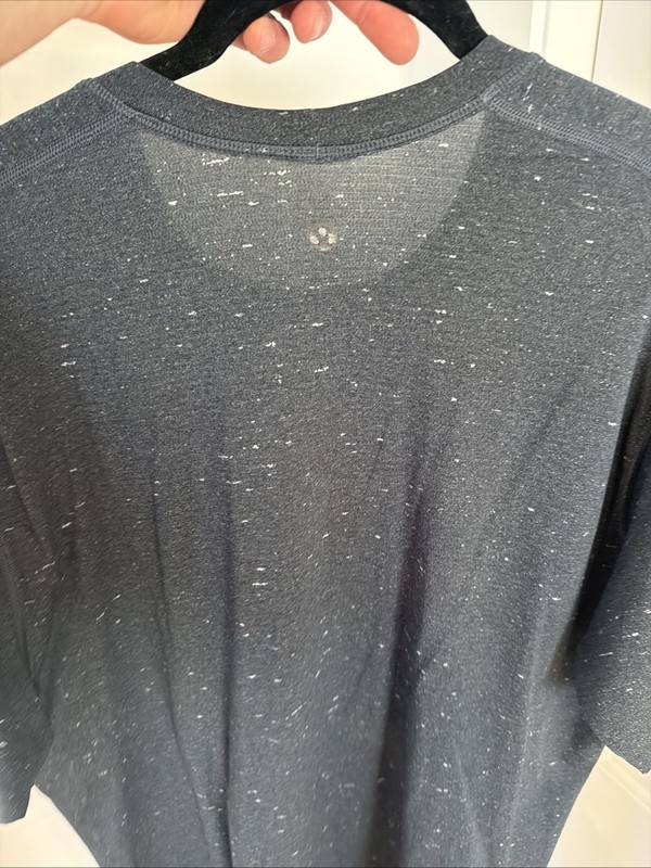 Lululemon Metal Vent Athletic Tee Running Flecked Charcoal Grey L gallery