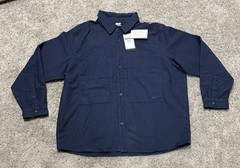 Nike Life Long Sleeve Chamois Field Shirt Navy Blue FB7742-478 Mens Size XL