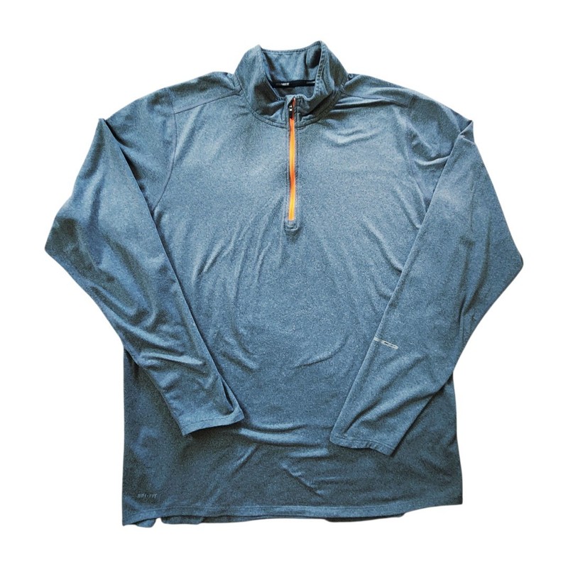 Nike Dri-FIT Element Quarter Zip Running Shirt Men’s Large Gray Long Sleeve... gallery