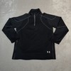 Under Armour Sweater Mens Large Black 1/4 Zip Pullover Loose Fit All Season Gear gallery