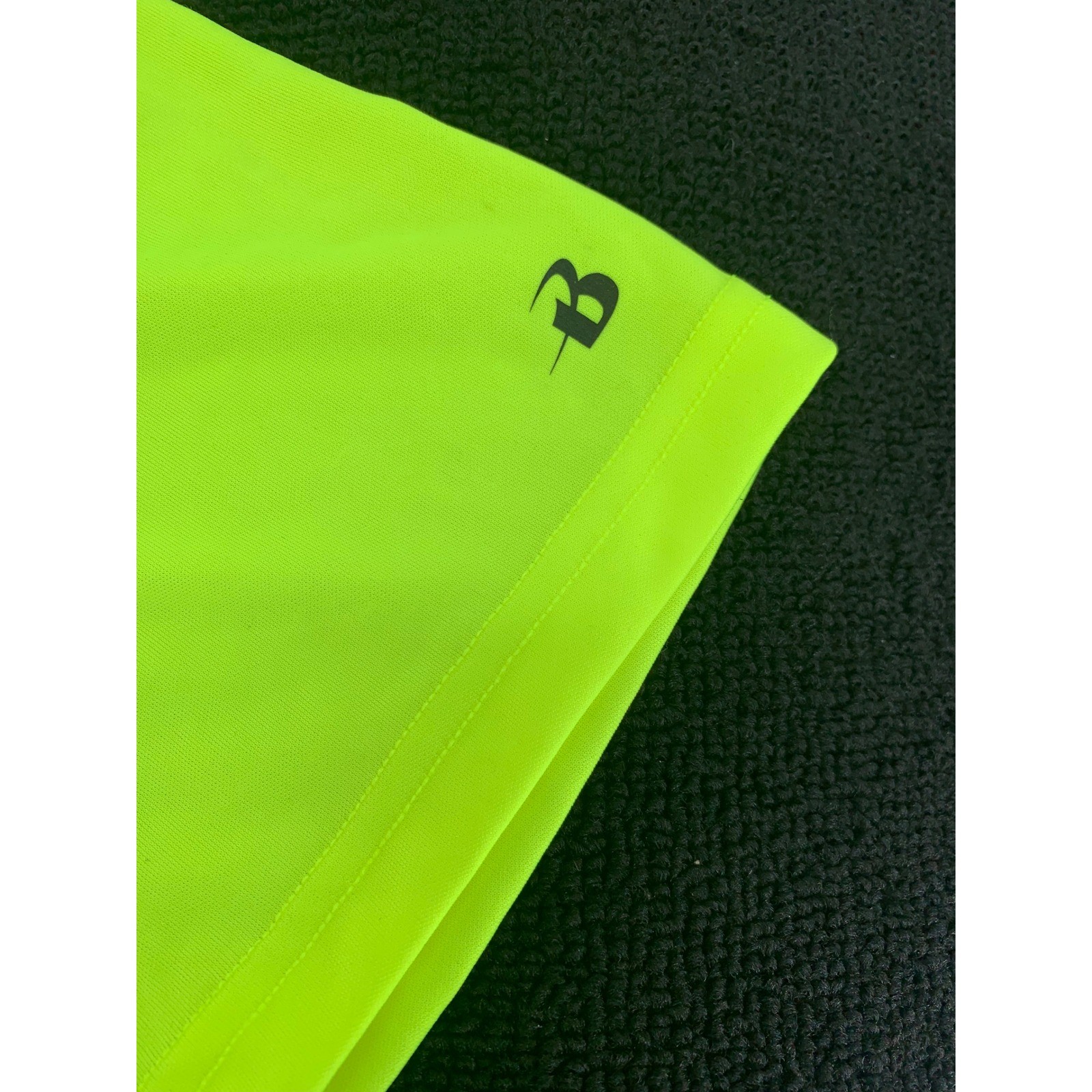 Badger Sport Bright Neon Yellow Athletic T-Shirt Short Sleeve Quick Dry Men's S gallery