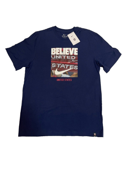 Nike USA T Shirt Mens 2XL USMNT Photo Graphic Tee United States of American Blue gallery