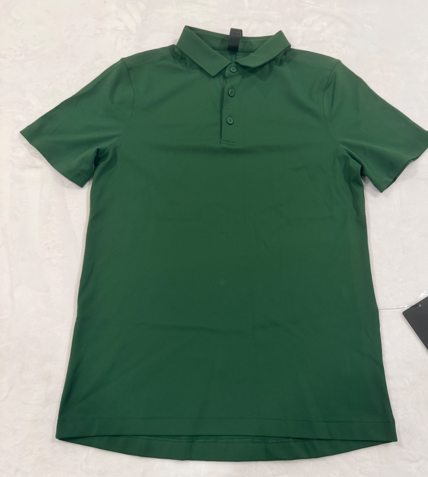 Lululemon Mens ShowZero SlimFit Polo Shirt Sz Medium Ivy Green IVYG gallery