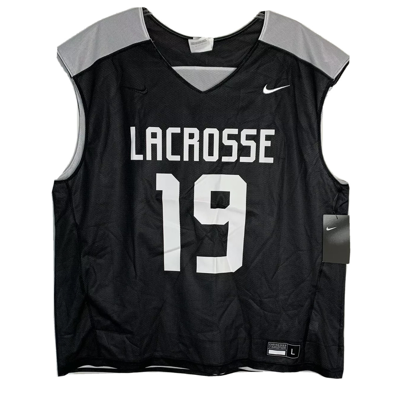 Nike Lacrosse Reversible Jersey #19 Men’s Size L Large Mesh NWT gallery