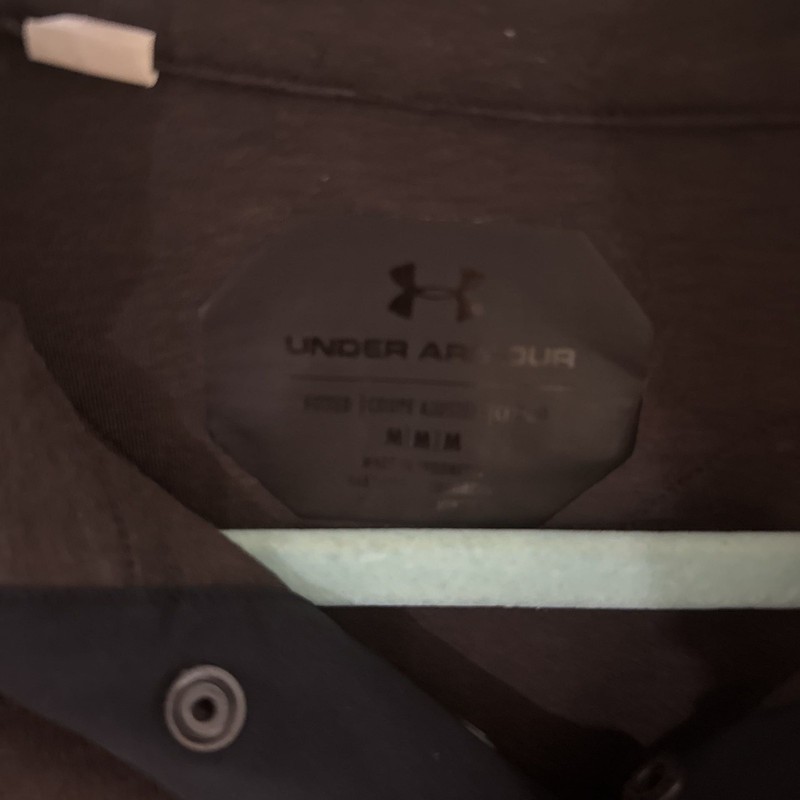 Under Armour Men's Black/Gray Snap Mock Neck Pullover M gallery