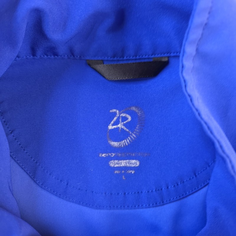 Zero Restriction Quarter Zip Pullover Large Short Sleeve Blue Solid Golf Stretch gallery
