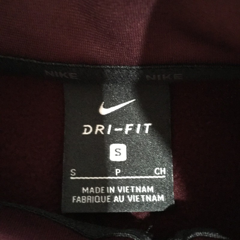 Nike Dri-Fit Quarter-Zip Pullover Mens Small Red Maroon gallery