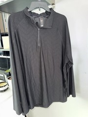 Gerry Men’s Activewear Pullover 1/4 Zip Long Sleeve Polyester Black XXL