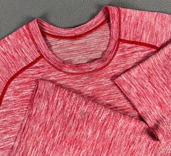 Lululemon Mens Small Red Metal Vent Tech Surge Performance Running Gym Lounge