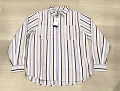 Nike SB Skateboard Button Long Sleeve Striped Woven Heavyweight Top Mens Large