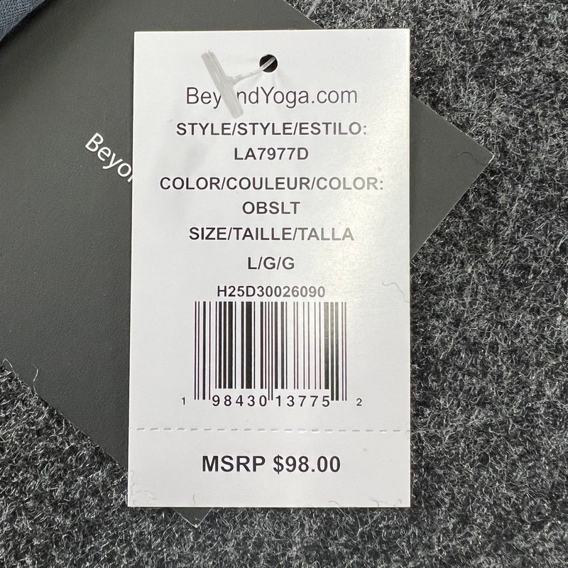 BEYOND YOGA Merino Wool Long Sleeve Top Men's Size L Obsidian Slate gallery