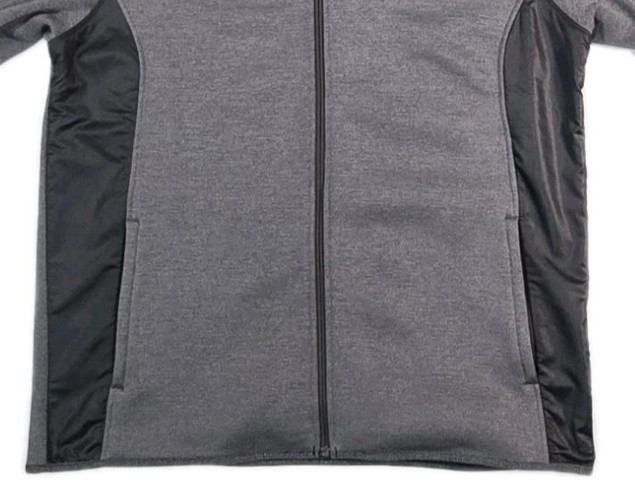 Under Armour Men's Large Gray ColdGear Loose Fit LS Full Zip Hooded Jacket gallery