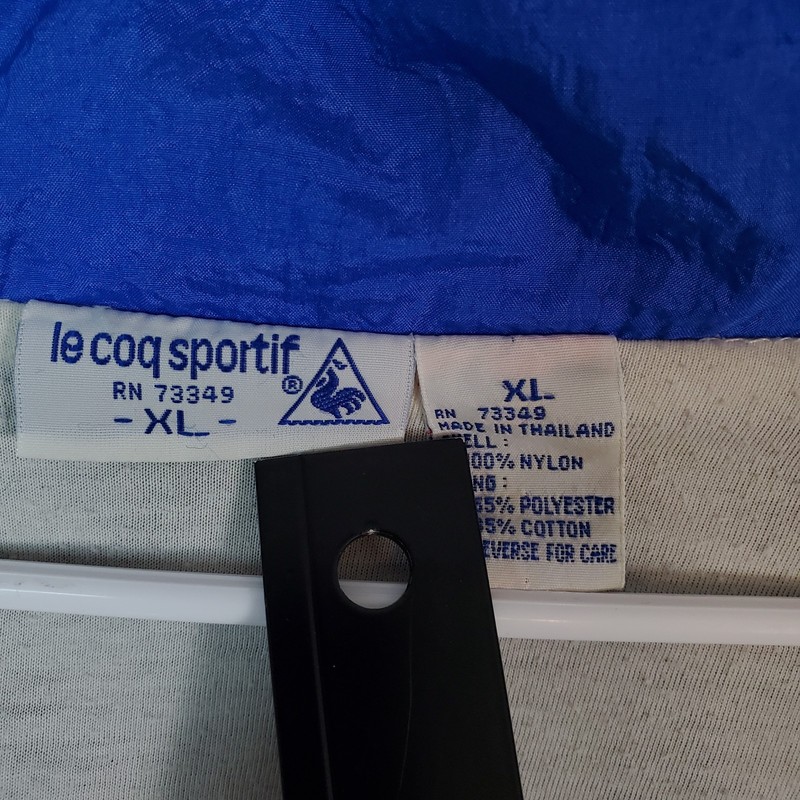 Rare Vintage Le Coq Sportif Big Logo Pullover Blue Red Teal Size XL gallery