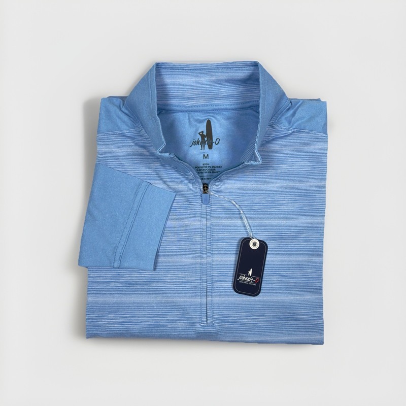 johnnie-O Men's Golf Bert Performance 1/4 Zip Pullover Maliblu Size M NWT $128 gallery