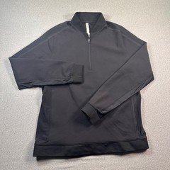 Lululemon LAB Tail Lite Pullover 1/4 Zip Mens XL Black Pullover Sweatshirt